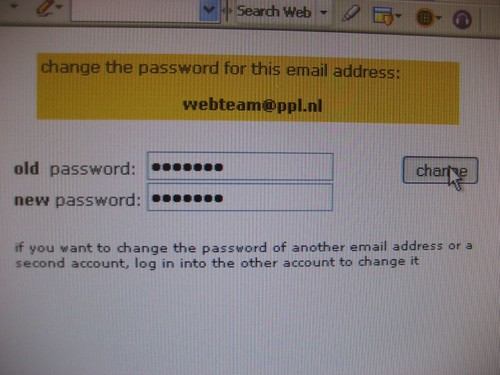 my account: change password 2